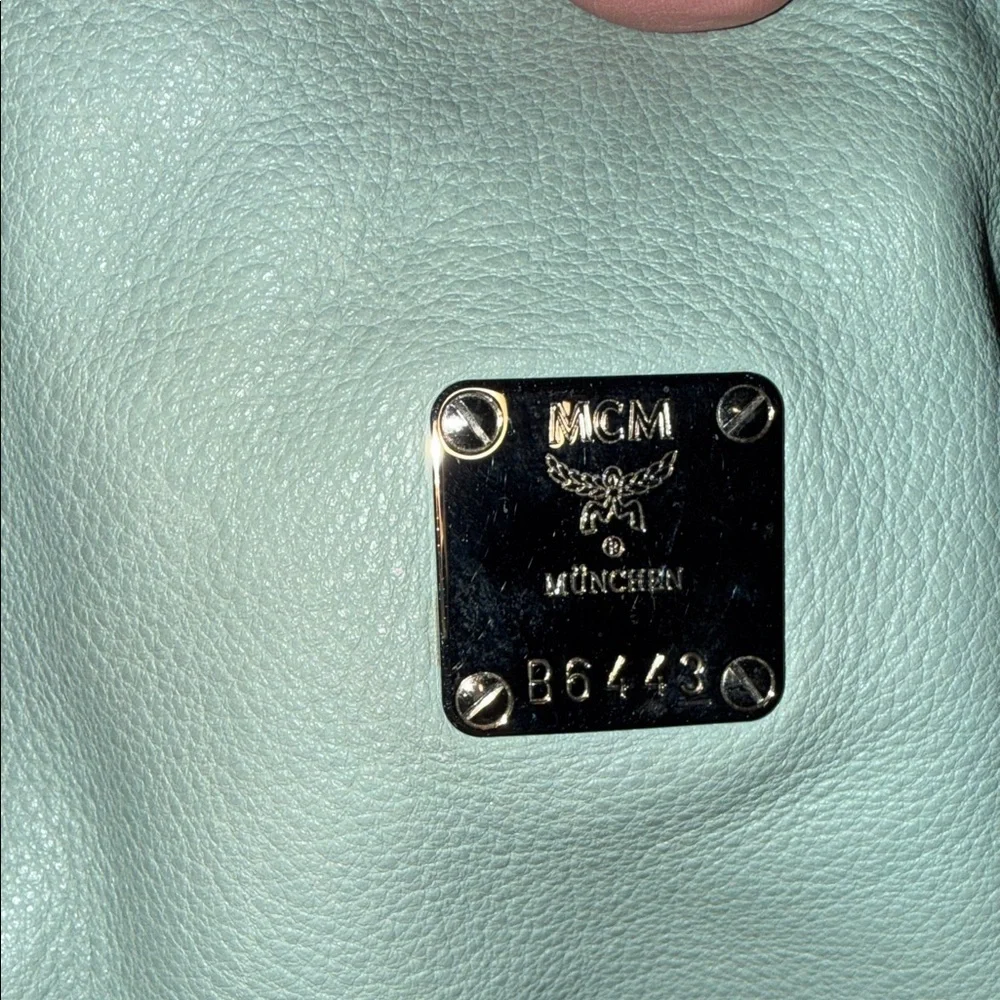 MCM Mint Green Satchel Bag
